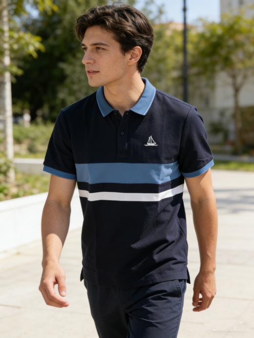 佐丹奴BM男装26年新款凉感防紫外线短袖POLO衫13016305 商品图1