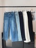 直发 好看舒适的四面弹! 宽边直筒九分牛仔裤 商品缩略图0