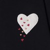 2611SDSA男装2026新款高贵轻奢简约时尚刺绣爱心设计圆领短袖T恤百搭 商品缩略图3