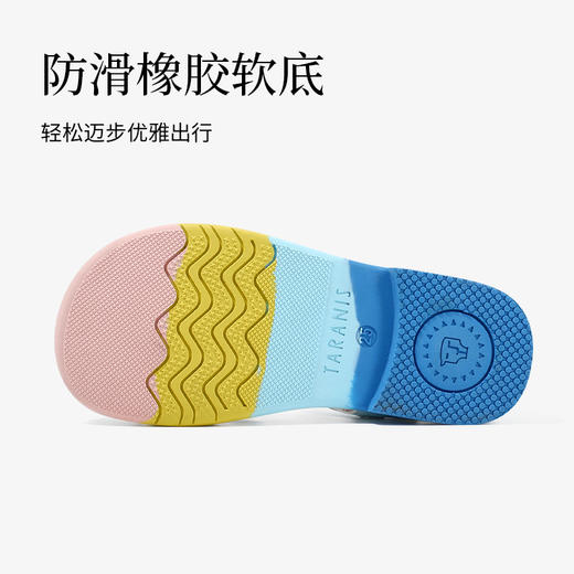 泰兰尼斯小童段夏季时尚炫彩公主凉鞋M17X3B2874 商品图4