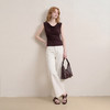 西遇极简风高腰2026春季新款宽松百搭显瘦气质长裤休闲阔腿裤子H0060207 商品缩略图3