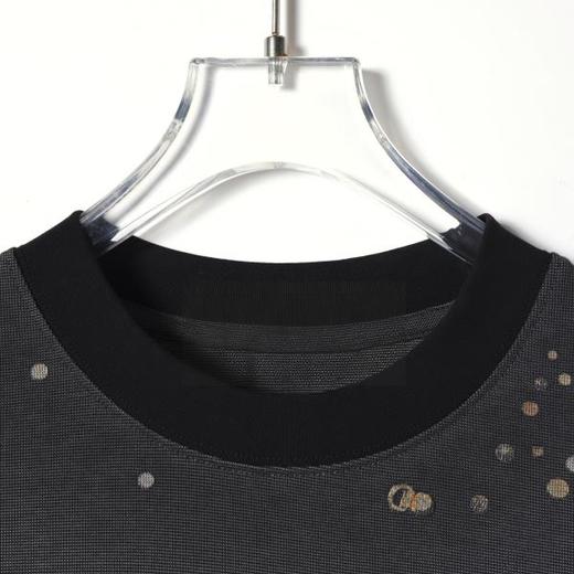 68815SDSA男装2026新款高贵轻奢撞色波点印花圆领短袖T恤渐变百搭舒适 商品图2