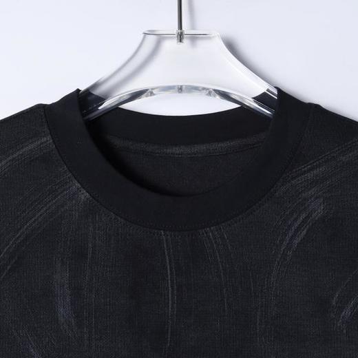 26649SDSA男装2026新款高贵轻奢美式笔刷纹理字母刺绣短袖T恤百搭时尚 商品图3