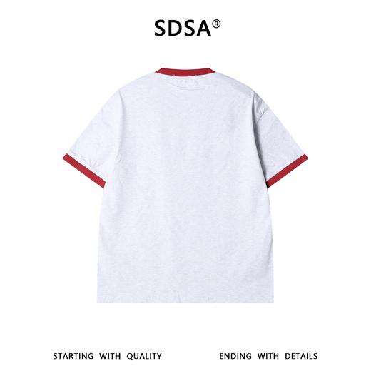 26019SDSA男装2026新款高贵轻奢美式撞色印花字母圆领短袖T恤百搭上衣 商品图5