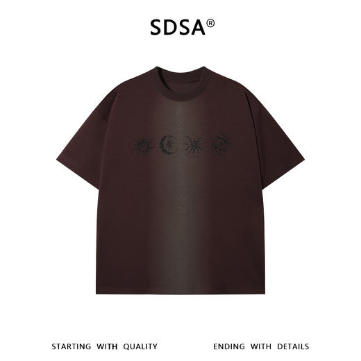 68810SDSA男装2026新款高贵轻奢痞帅神秘符号印花短袖T恤百搭时尚上衣 商品图1