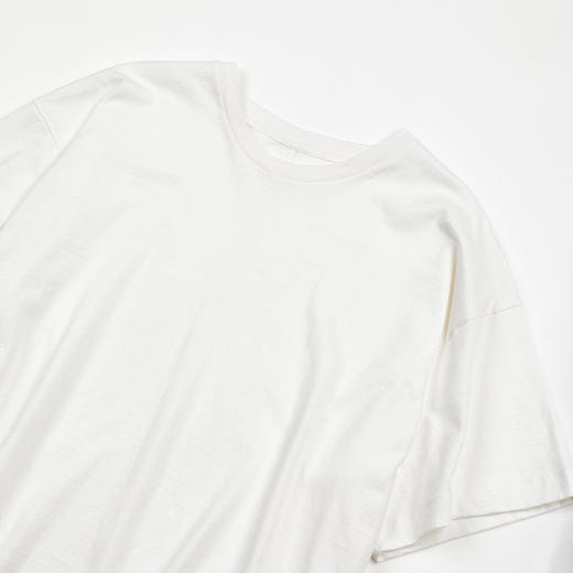 ROMI STUDIO”极简主义“舒适柔和磨毛棉感宽松打底短袖 RWCSSG7270 商品图7