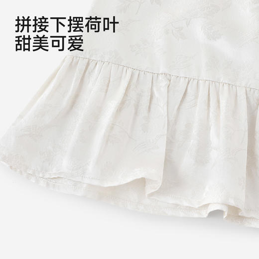 英氏女童T恤夏季新款短袖金丝杏上衣纯棉儿童打底衫YRTCJ2S044A 商品图4