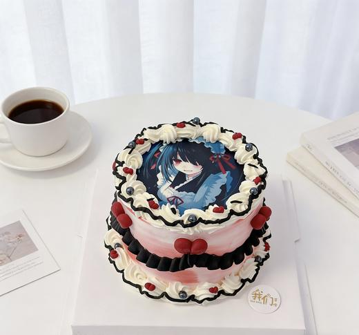 约会大作战狂三糯米纸打印蛋糕-低糖处理无添加 商品图0