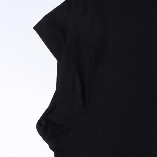 26025SDSA男装2026新款高贵轻奢潮牌纯色无袖立领短袖T恤百搭简约上衣 商品图2