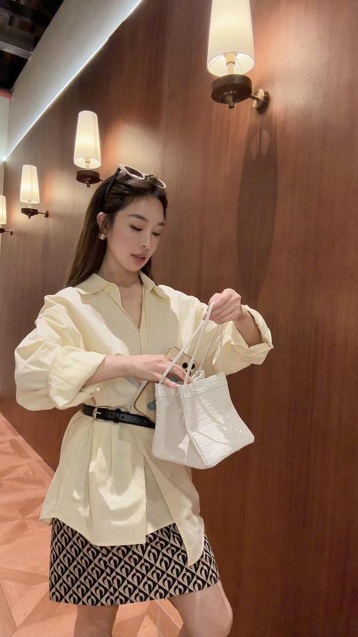 PIANAI冷小姐# 自带腰带亚麻衬衣 商品图1