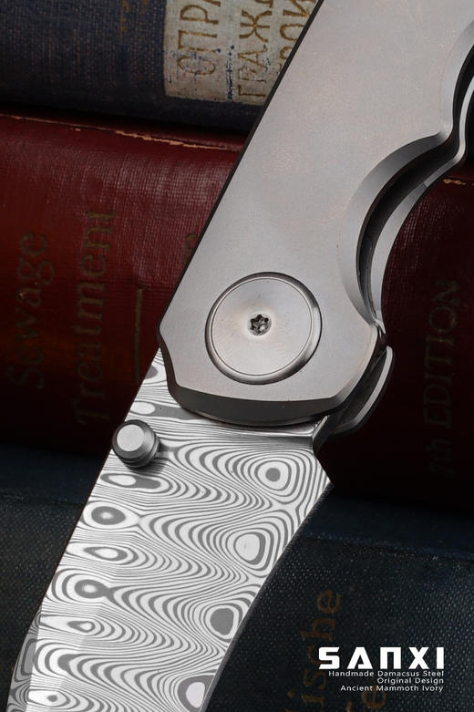 【福利】三希堂  现代刀系列  夜魔大马小折  未开刃 商品图6