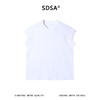 26025SDSA男装2026新款高贵轻奢潮牌纯色无袖立领短袖T恤百搭简约上衣 商品缩略图1