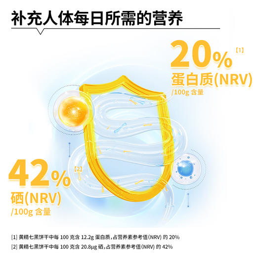 神探伍伍黄精七黑饼干添加七黑谷粉高膳食纤维营养饱腹早餐代餐192g 商品图4