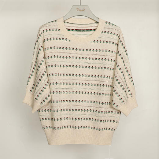 微信26C614-3103中袖羊毛衫 商品图4