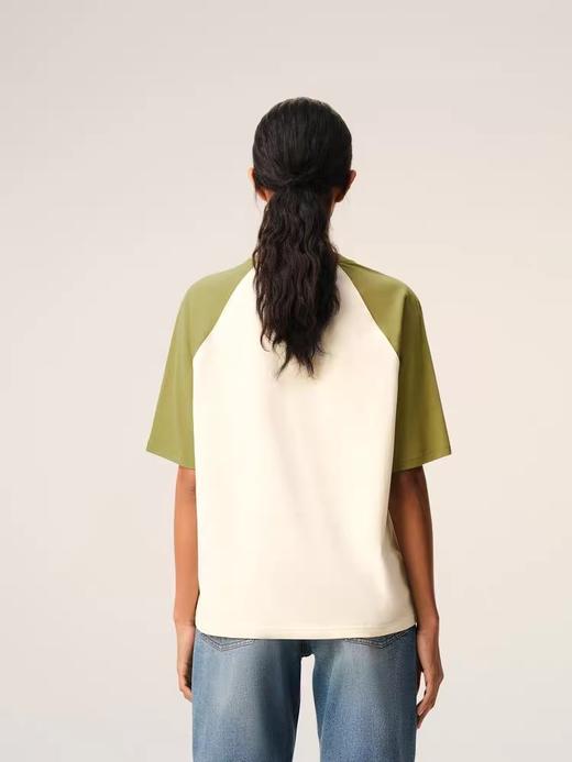 Am!新款插肩袖撞色水洗固色圆领短袖T恤 Z-15890 商品图6