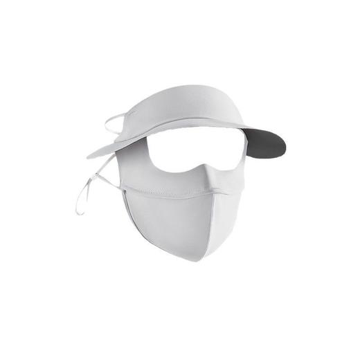 【冰感透气❗️一触降温】黑胶防晒面罩全脸口罩防紫外线女透气遮阳脸基尼帽檐太阳脸罩护颈。ya 商品图4