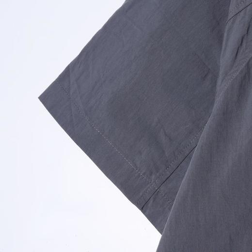 SDSA男装2026新款高贵轻奢潮牌纯色斜拉链立领短袖衬衫外套百搭 商品图3