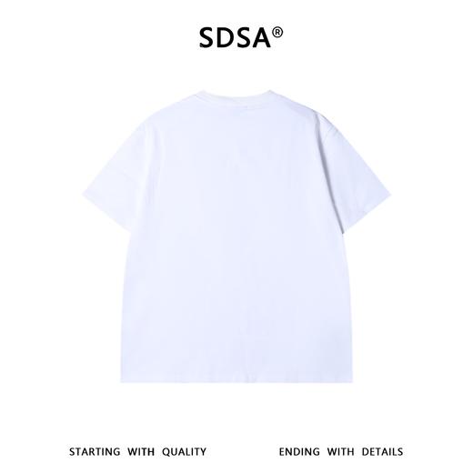 2661SDSA男装2026新款高贵轻奢简约纯色刺绣口袋拼接圆领短袖T恤百搭 商品图5