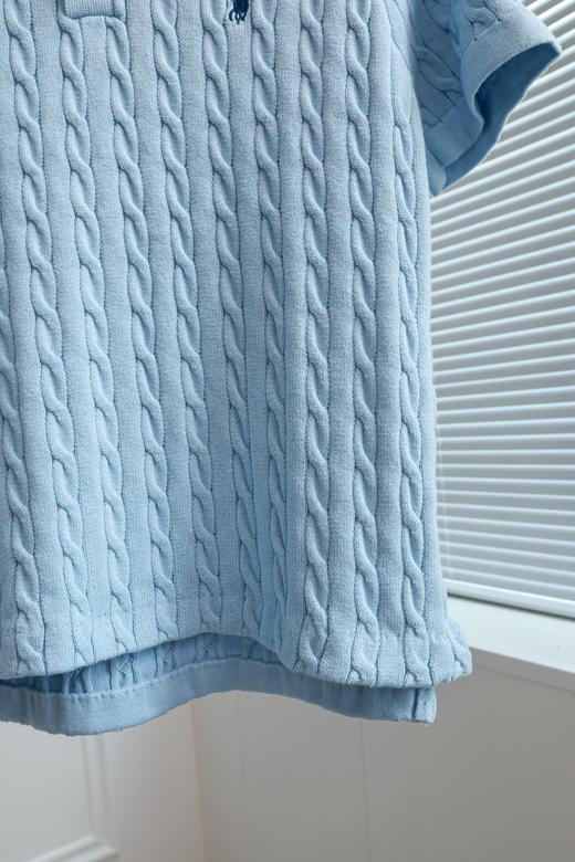 元气轻织|学院绞花polo领针织短袖 商品图2