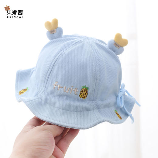 【可爱渔夫帽❗️防晒】婴儿帽子春秋季薄款可爱渔夫帽宝宝帽子新生儿婴幼儿遮阳防晒盆帽。ya 商品图3