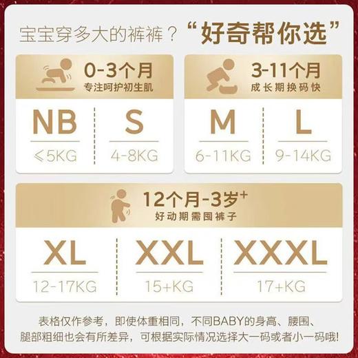 好奇奢透呼吸婴儿纸尿裤成长裤宝宝尿不湿拉拉裤 商品图5