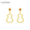 GAONAS   广纳福禄中式贵气金色葫芦耳环11930EGO 商品缩略图0