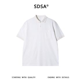 SDSA男装2026新款高贵轻奢潮牌时尚POLO衫短袖T恤百搭简约上衣