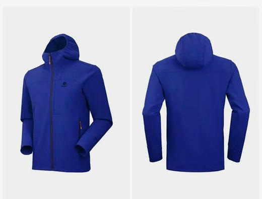 原单正品凯乐石M8软壳防风防水抓绒衣，

全压胶风壳，徒步，跑步，通勤，相当完美，

优势明显，具有壳的防护，又有软的舒适性，

蓝色L XL XXL

天猫1300 商品图9