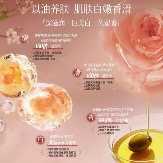 【舒爽润肤！补水焕亮】沐浴油以油养肤见沐浴油玫瑰花瓣栀子花沐浴露香水型持久滋润肌肤。xa 商品图2