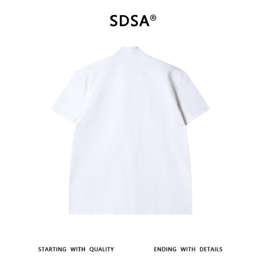 21039SDSA男装2026新款高贵轻奢韩系纯色半高领短袖T恤简约百搭上衣潮 商品图5
