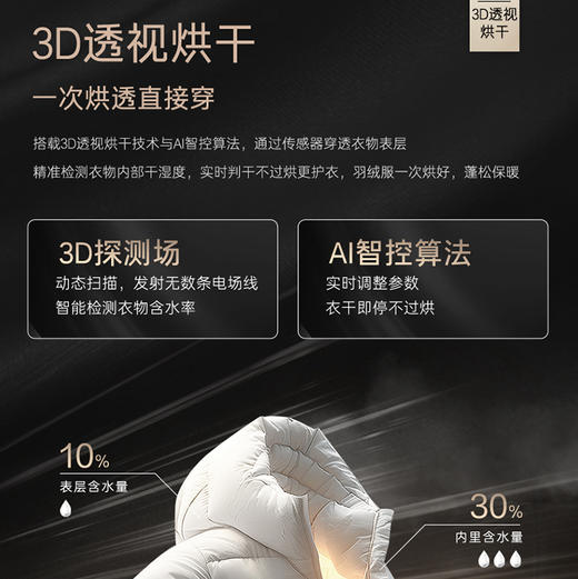 卡萨帝（Casarte）洗烘套装 CE B10LWDUBHKU1+CG S10BYTFBHKU1 商品图14