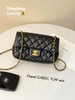 CHANEL CF 大mini 黑金 羊皮 斜挎包 商品缩略图0