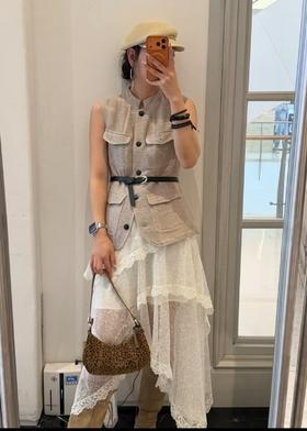 【门店同款】ENJOY春季立领修身马夹 170498180