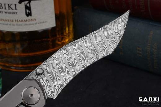 【福利】三希堂  现代刀系列  夜魔大马小折  未开刃 商品图1