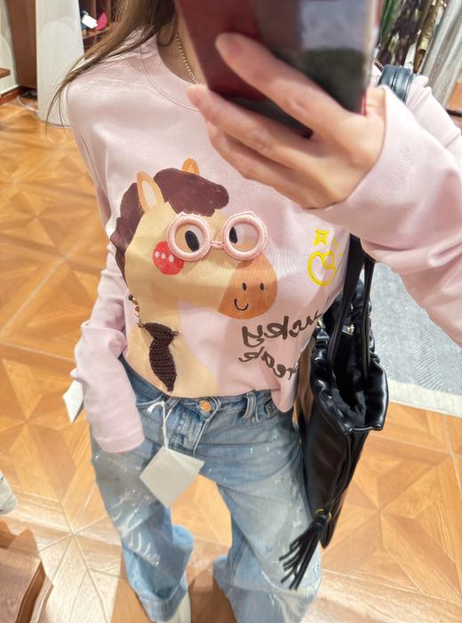 PIANAI冷小姐# 浅蓝色烫钻牛仔裤 商品图6