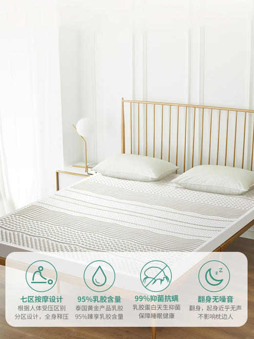 成人樱花乳胶颈椎枕（缎面枕套）预售15天【让好睡眠更简单容易】【会呼吸的乳胶枕+升级小颗粒床垫】泰国进口 拥有一个好睡眠的开始  不可错过的好枕头 好床垫~ 商品图11