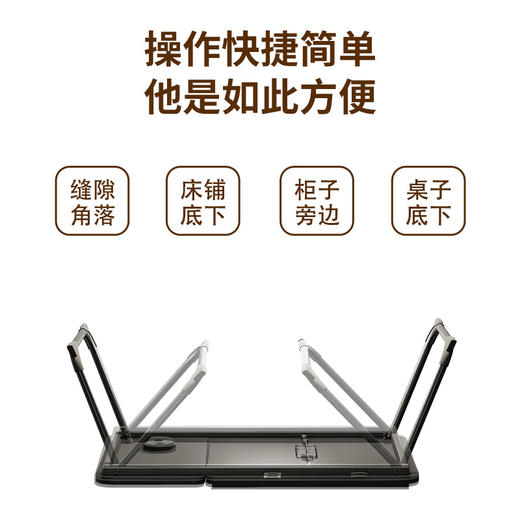 折叠办公桌床上小桌子 家用电脑桌学习书桌 卧室折叠桌学生宿舍简约桌子 商品图3