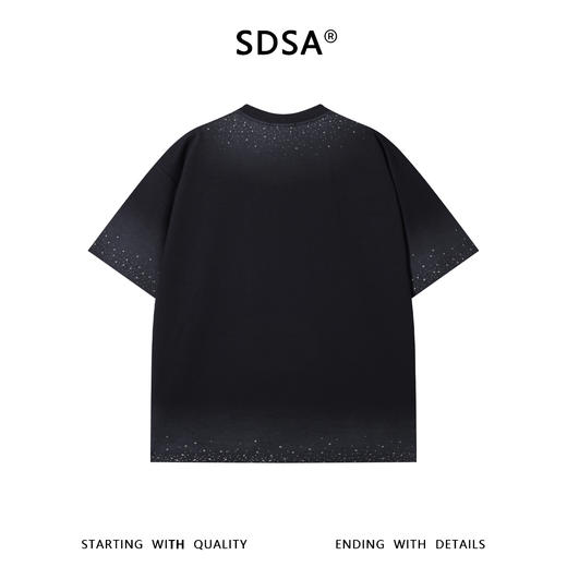 68816SDSA男装2026新款高贵轻奢痞帅渐变烫钻圆领短袖T恤百搭时尚上衣 商品图4