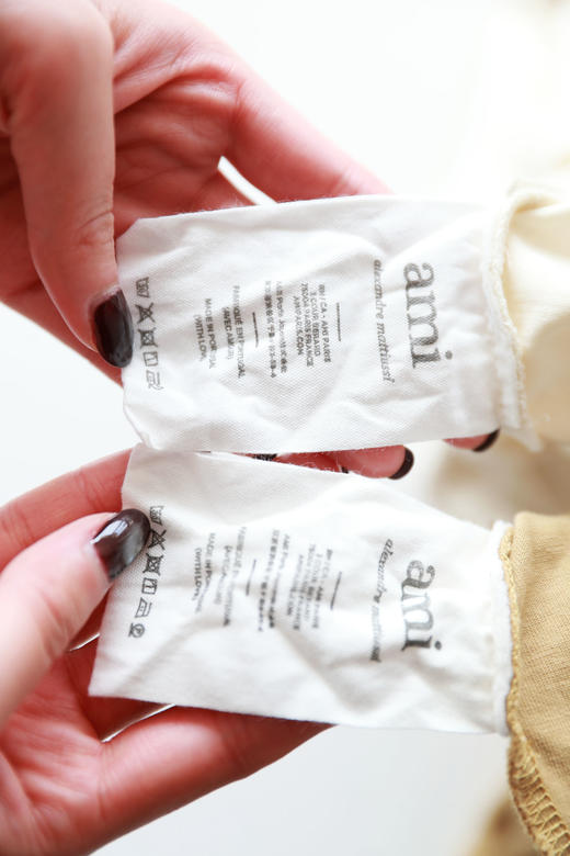 手编刺绣tee，阔版宽松设计。港风情侣款圆领纯棉半袖t恤E032158 商品图3