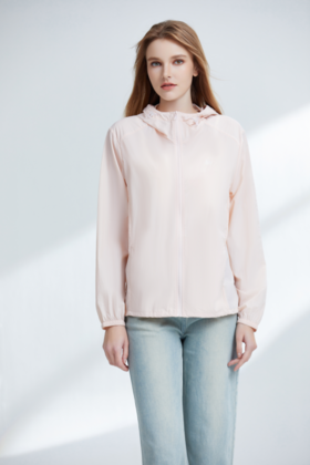 【7.5折限时特惠】【秀黛】女时尚超薄连帽长袖皮肤衣防晒连帽松紧透气外套W2778001T【门店同款】