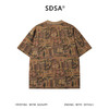 26T206SDSA男装2026新款高贵轻奢复古撞色植物花卉圆领短袖T恤宽松上衣 商品缩略图5