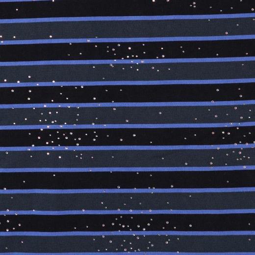 2620SDSA男装2026新款高贵轻奢潮牌撞色条纹烫钻设计圆领短袖T恤百搭 商品图3