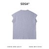 SDSA男装2026新款高贵轻奢潮牌纯色无袖立领短袖T恤百搭简约上衣 商品缩略图5