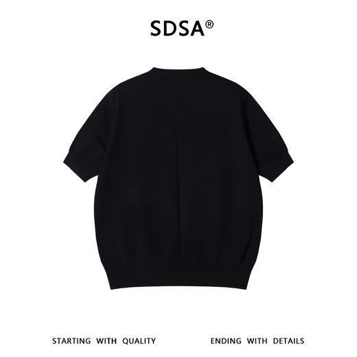 MY613SDSA男装2026新款高贵轻奢简约设计感斜纽扣针织f短袖T恤百搭时尚 商品图5