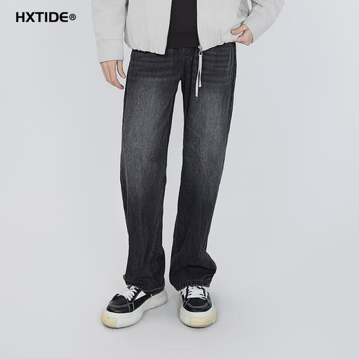 【新品上新】HX 春季水洗直筒牛仔长裤C201610008101 商品图0