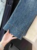 直发 好看舒适的四面弹! 宽边直筒九分牛仔裤 商品缩略图2