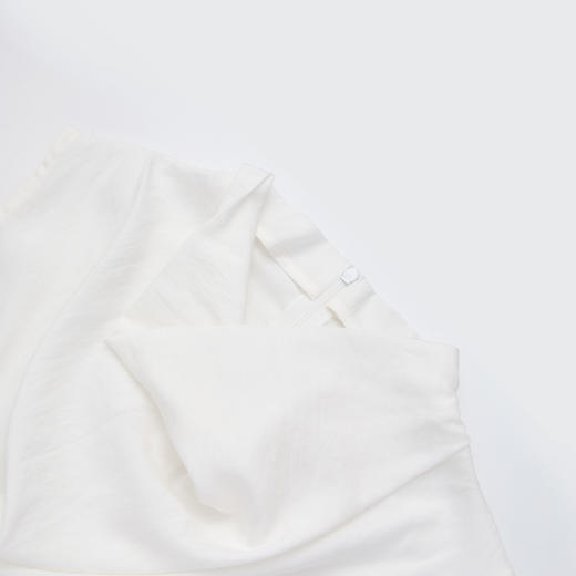 西遇韩版设计感荡领2026年春夏季新款女百搭纯色凉感无袖上衣衬衫H0060197 商品图5