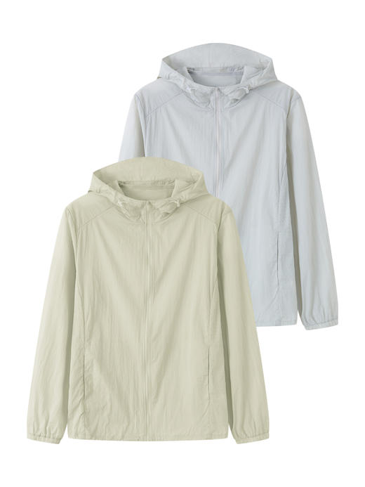 【7.5折限时特惠】【秀黛】男时尚超薄连帽长袖皮肤衣UPF50防晒连帽松紧透气夏季外套W2778002T【门店同款】 商品图2