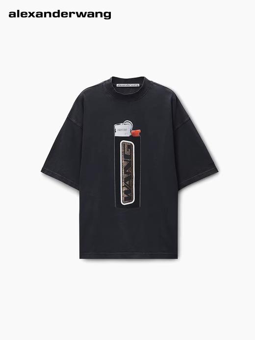 闪钻闪钻，烫金高锭大主tee。摩登氛围感圆领情侣短袖t恤E032188 商品图7