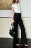 女款羊毛棉质微喇长裤he014 商品缩略图4